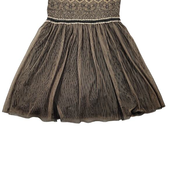 Vintage Weston Wear Anthropologie Lace Dress w/ Tulle Skirt Sz Large Whimsigoth - Picture 3 of 16